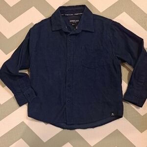 Kenneth Cole Dark Navy Button-Down Kids Shirt